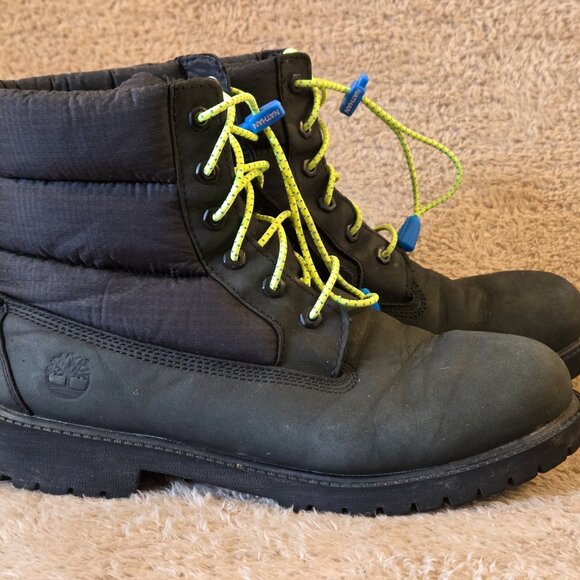 Timberland Kids 6" Puffer Winter Boots, US 7, Black - Picture 2 of 7